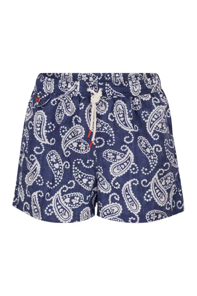 Kiton Short Patterned Swim Boxers