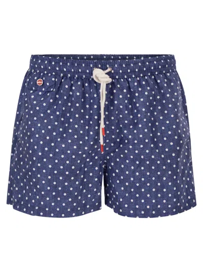 KITON KITON SHORT PATTERNED SWIM BOXERS