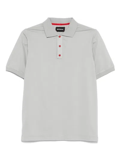 Kiton Short-sleeve Polo Shirt In Grey