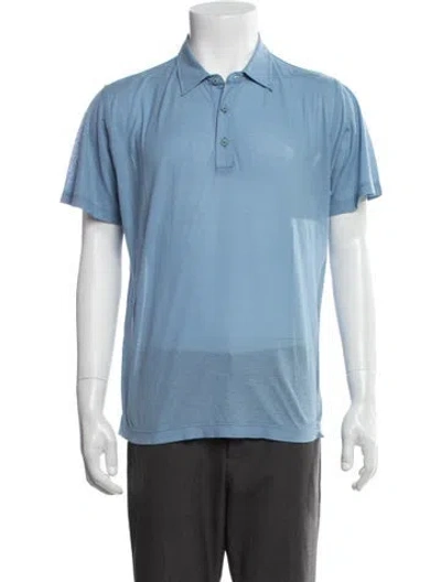 Pre-owned Kiton Short Sleeve Shirt In Blue