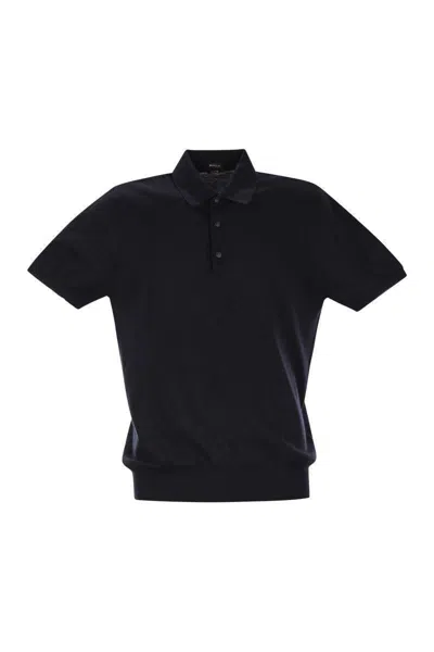 KITON KITON SHORT-SLEEVED COTTON POLO SHIRT
