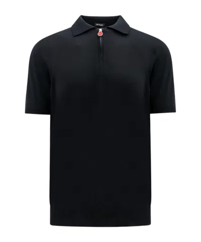 Kiton Short-sleeved Polo Shirt In Black