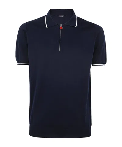 Kiton Men's Polo T-shirt In Blue