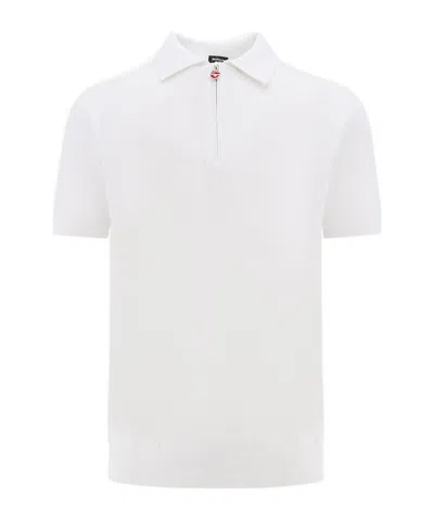 Kiton Short-sleeved Polo Shirt In White
