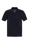 KITON KITON SHORT-SLEEVED POLO-ZIP