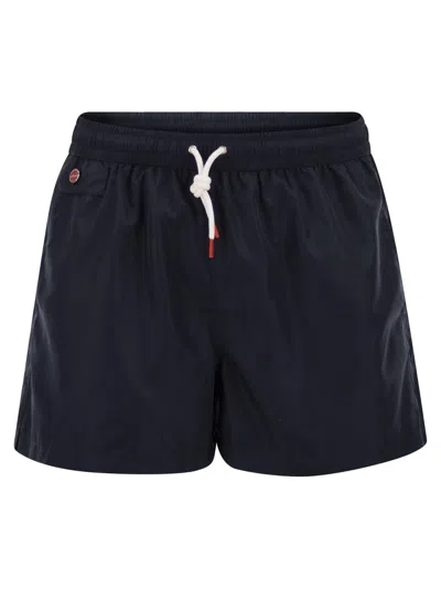 Kiton Short Swim Boxers In Black