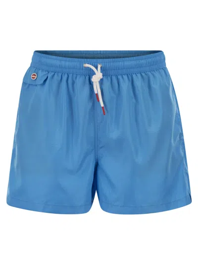 Kiton Short Swim Boxers In Blue