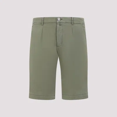 Kiton Logo Patch Casual Shorts In Green