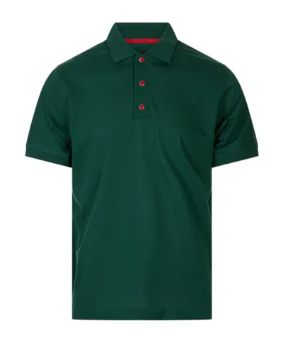 Kiton Short-sleeve Polo Shirt In Green
