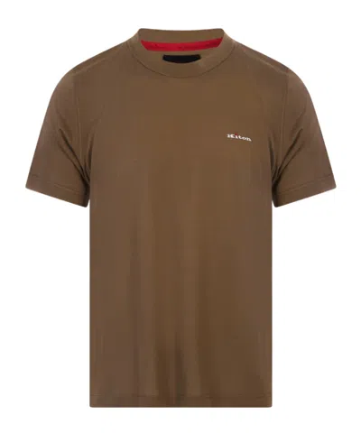 Kiton Short-sleeve T-shirt In Brown