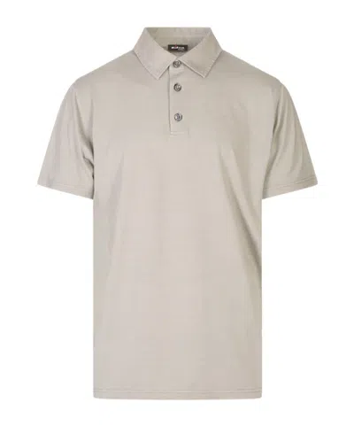 Kiton Short-sleeve Polo Shirt In Neutral