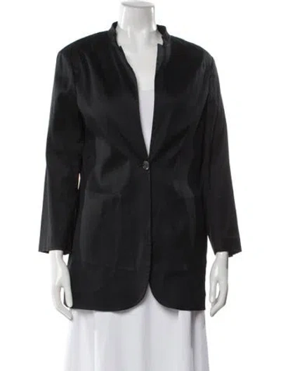 Pre-owned Kiton Silk Blazer In Blue