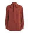 Kiton Silk-blend Shirt In Red