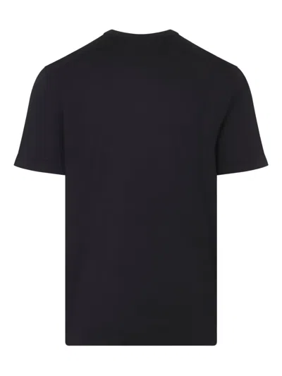 Kiton Silk-blend T-shirt In Black