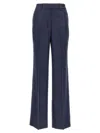 Kiton Virgin Wool Straight-leg Trousers In Blue