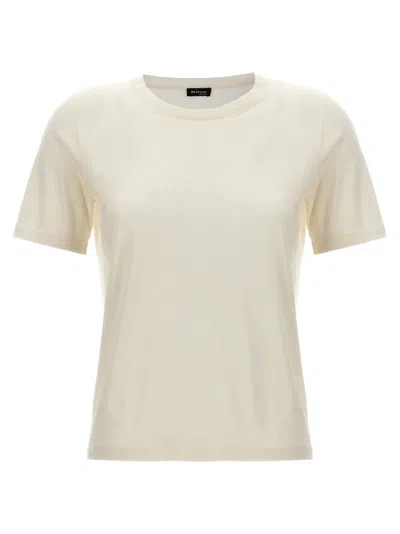 Kiton Women Silk Cashmere T-shirt In Neutral