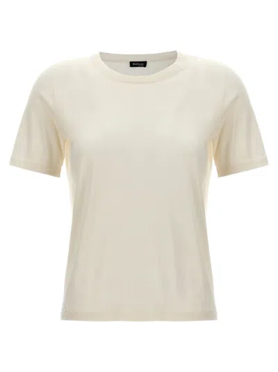 Kiton Luxe Silk Cashmere T-shirt In White