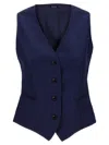 Kiton Silk Cashmere Vest Gilet Blue