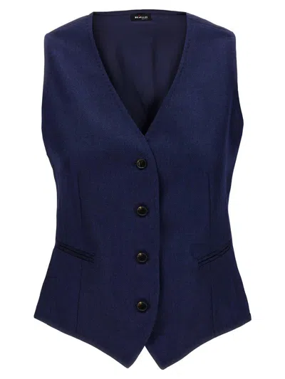 KITON KITON SILK CASHMERE VEST