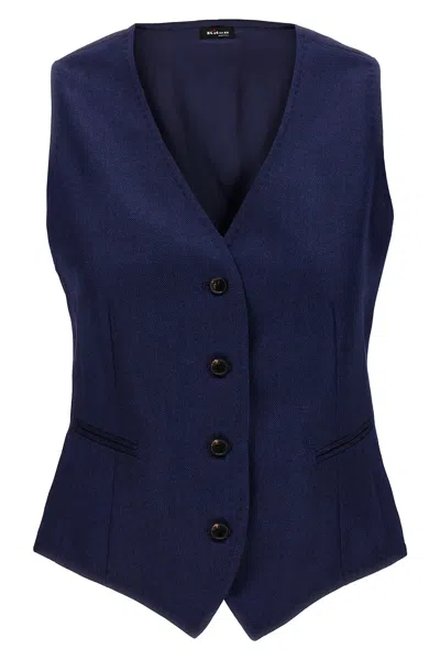 KITON KITON SILK CASHMERE VEST
