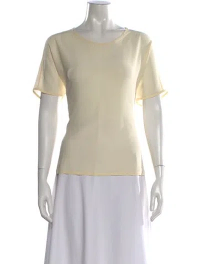 Pre-owned Kiton Silk Crew Neck T-shirt In Neutral