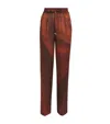 Kiton Silk Drawstring Trousers