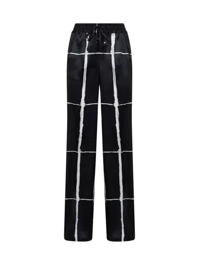 KITON KITON SILK DRAWSTRING TROUSERS