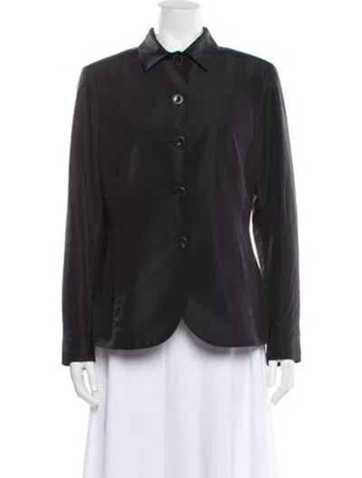 Pre-owned Kiton Silk Evening Jacket In Gray