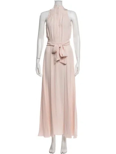 Pre-owned Kiton Silk Long Dress In Pink