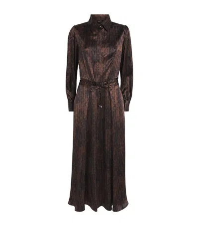 Kiton Silk Printed Midi Dress