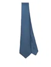 Kiton Patterned-jacquard Tie In 蓝色
