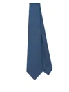 Kiton Patterned-jacquard Tie In Blue