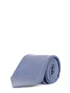 Kiton Silk Tie In Blue