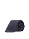 Kiton Wool Tie In Blue
