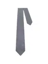 Kiton Silk Tie In Blue