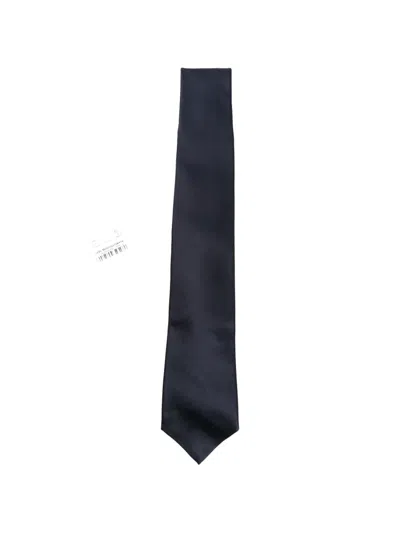 Kiton Silk Tie In Black