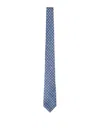 Kiton Silk Tie In Blue