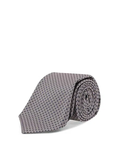 Kiton Silk Tie In Multi