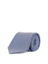 Kiton Patterned Tie In Blue
