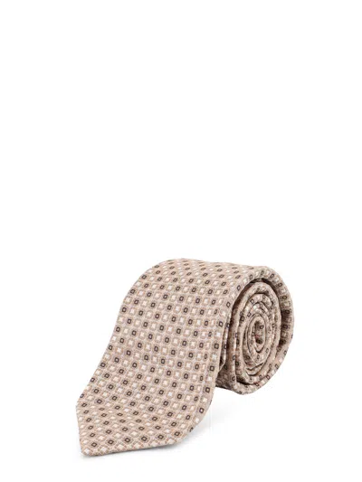 Kiton Silk Tie In Gray