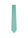 Kiton Silk Tie In Green