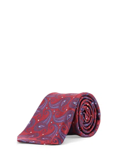 Kiton Silk Tie In Multi