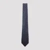 Kiton Pointed Tip Polka Dot Tie In Standard Width In Multi