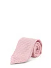 Kiton Geometric-pattern Tie In Pink