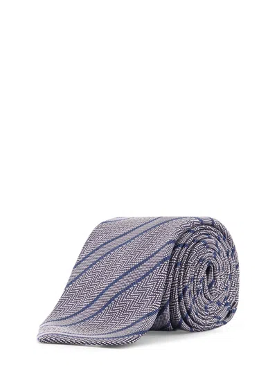 Kiton Silk Tie In Gold
