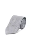 Kiton Silk Tie In Gray