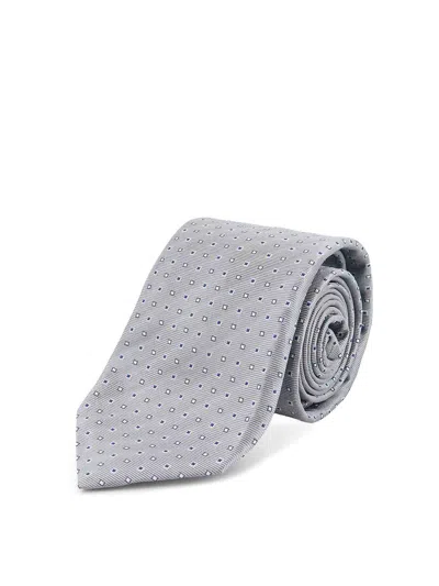Kiton Silk Tie In Gray