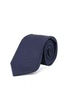 Kiton Silk Tie In Blue