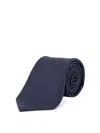 Kiton Silk Tie In Blue