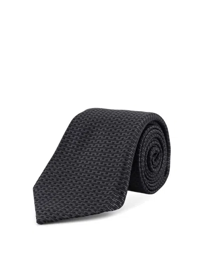 Kiton Silk Tie In Red